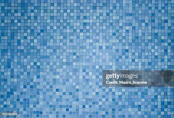 détaillée de la salle de bain en carrelage. - tiled floor stock photos et images de collection