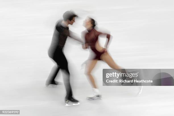 Tessa Virtue and Scott Moir of Canada compete in the Figure Skating Ice Dance Free Dance on day eleven of the PyeongChang 2018 Winter Olympic Games...