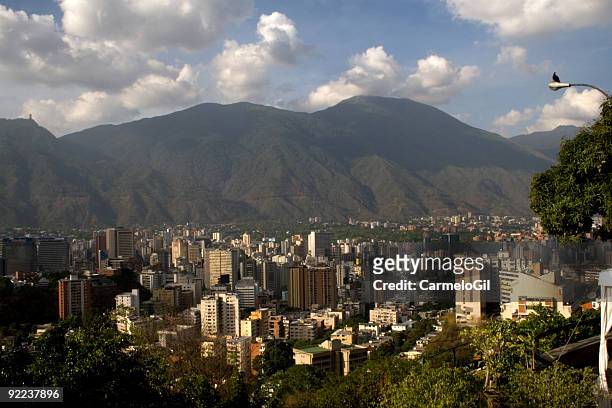 caracas at the foot of avila - caracas stock pictures, royalty-free photos & images