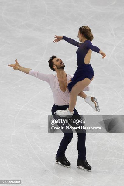 Gabriella Papadakis and Guillaume Cizeron of France compete in the Figure Skating Ice Dance Free Dance on day eleven of the PyeongChang 2018 Winter...