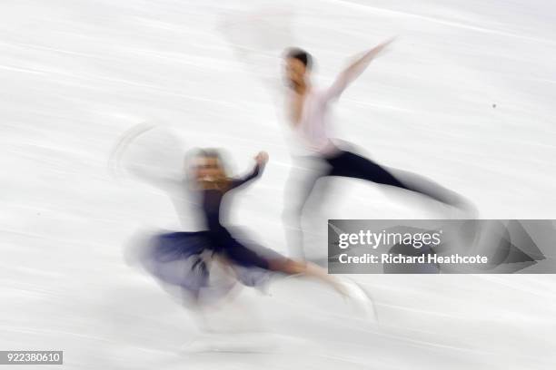 Gabriella Papadakis and Guillaume Cizeron of France compete in the Figure Skating Ice Dance Free Dance on day eleven of the PyeongChang 2018 Winter...