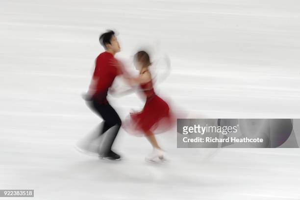 Maia Shibutani and Alex Shibutani of the United States compete in the Figure Skating Ice Dance Free Dance on day eleven of the PyeongChang 2018...