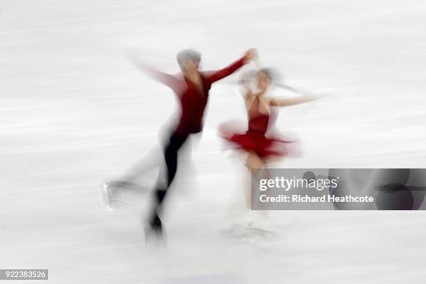 Maia Shibutani and Alex Shibutani of the United States compete in the Figure Skating Ice Dance Free Dance on day eleven of the PyeongChang 2018...