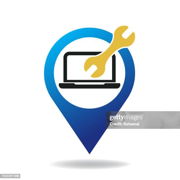 computer repair - asian engineer stock illustrations