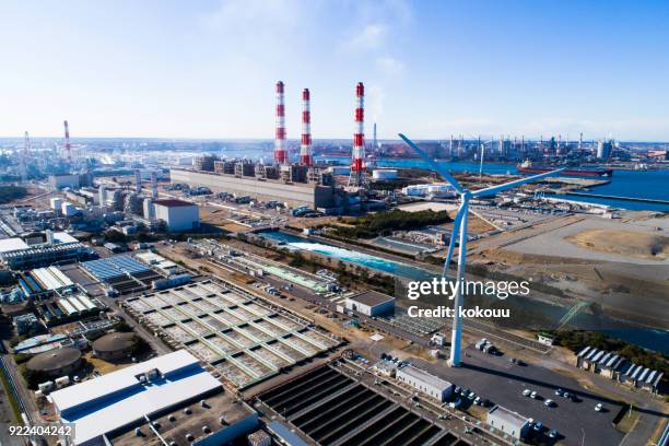 a cargo ship is parking in the port. - zona industrial imagens e fotografias de stock