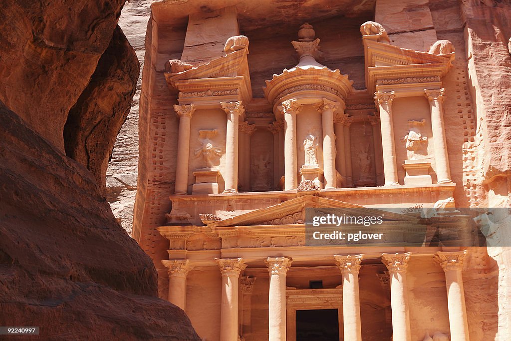 Tresury edificio en Petra Jordan