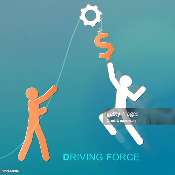 driving force - high jump vector stock illustrations