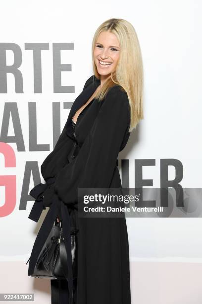 Michelle Hunziker attends 'Grazia Scandal' party during Milan Fashion Week Fall/Winter 2018/19 on February 21, 2018 in Milan, Italy.