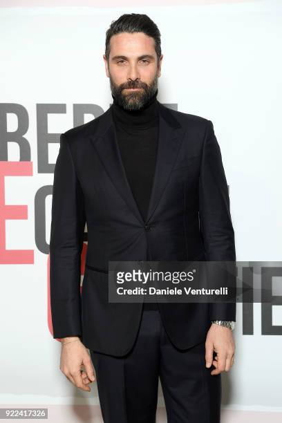 Luca Calvani attends 'Grazia Scandal' party during Milan Fashion Week Fall/Winter 2018/19 on February 21, 2018 in Milan, Italy.