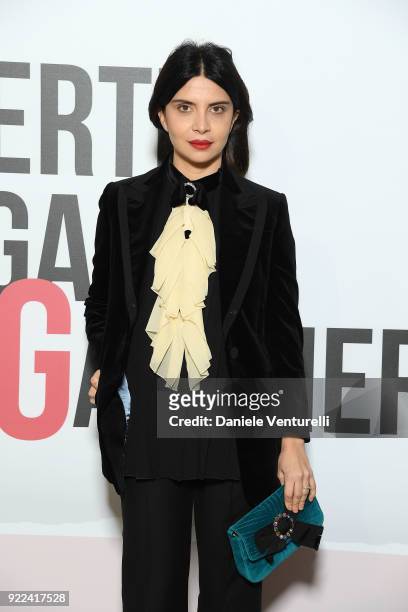 Claudia Potenza attends 'Grazia Scandal' party during Milan Fashion Week Fall/Winter 2018/19 on February 21, 2018 in Milan, Italy.