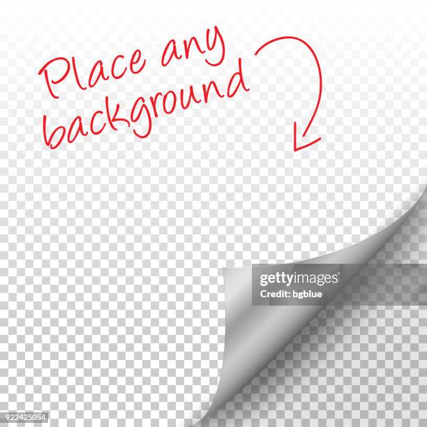 curled silver page corner with shadow on transparent background - aluminum sheet stock illustrations