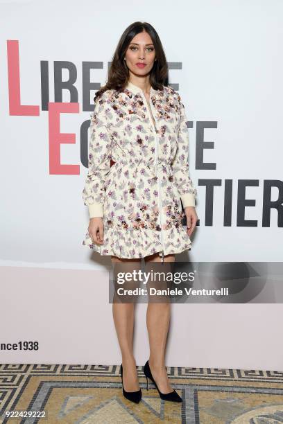 Margareth Made attends 'Grazia Scandal' party during Milan Fashion Week Fall/Winter 2018/19 on February 21, 2018 in Milan, Italy.