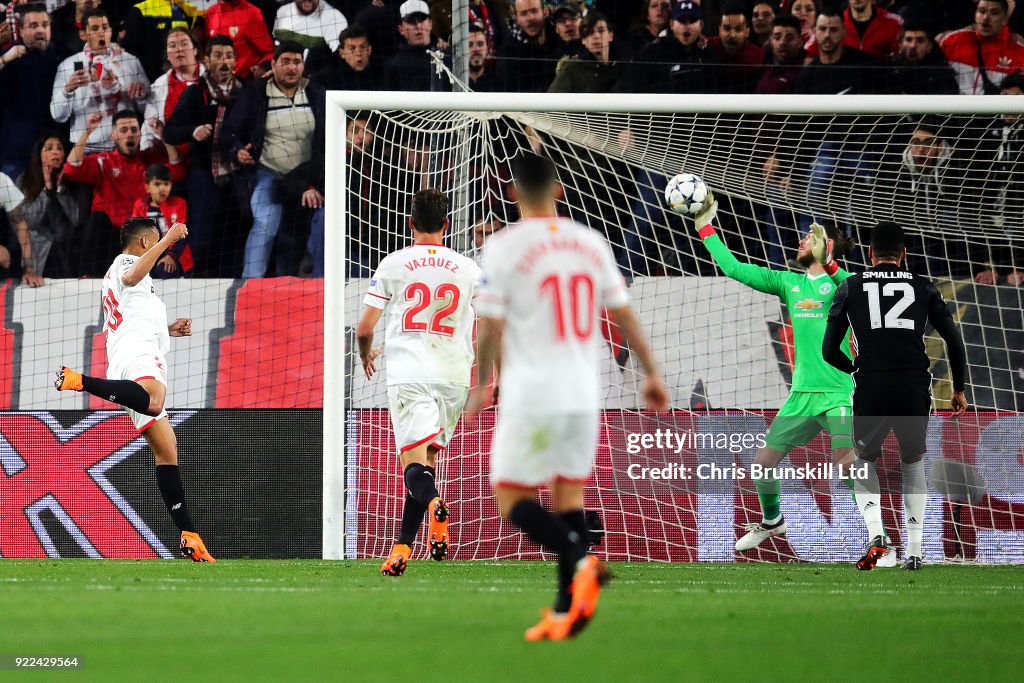 Sevilla FC v Manchester United - UEFA Champions League Round of 16: First Leg