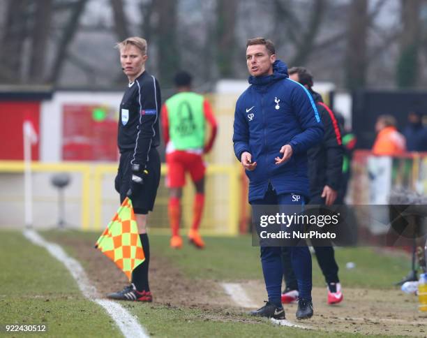 Scott Parker Under-18 Coach Tottenham Hotspur during UEFA Youth League - Round 16 - match between Tottenham Hotspur U19s and AS Monaco U19s at Lamex...