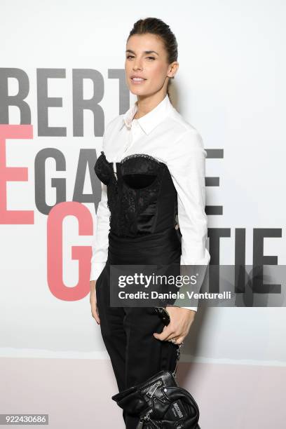 Elisabetta Canalis attends 'Grazia Scandal' party during Milan Fashion Week Fall/Winter 2018/19 on February 21, 2018 in Milan, Italy.