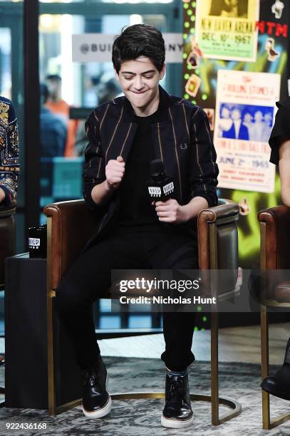 Joshua Rush attends Build Series to discuss 'Andi Mack' at Build Studio on February 21, 2018 in New York City.