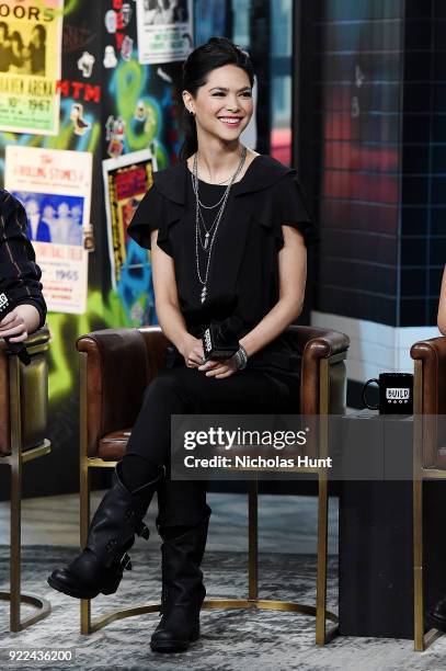 Lilan Bowden attends Build Series to discuss 'Andi Mack' at Build Studio on February 21, 2018 in New York City.