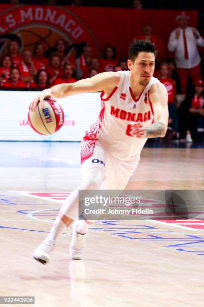 Paul Lacombe of Monaco during the Final Leaders Cup match between Le Mans and Monaco at Disneyland Resort Paris on February 18, 2018 in Paris, France.