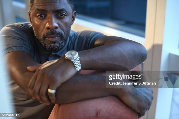 Actor Idris Elba is photographed for Los Angeles Times on September 12, 2017 in New York City.