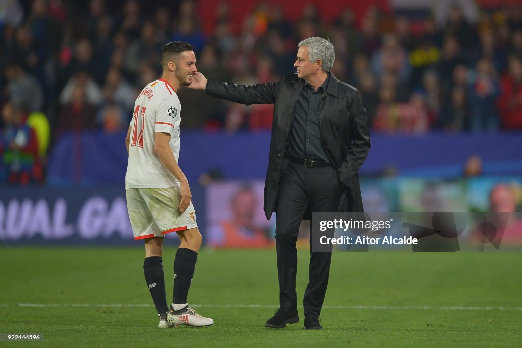 Sevilla FC v Manchester United - UEFA Champions League Round of 16: First Leg