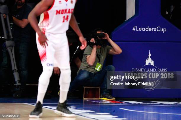 Illustration Camera TV during the Final Leaders Cup match between Le Mans and Monaco at Disneyland Resort Paris on February 18, 2018 in Paris, France.