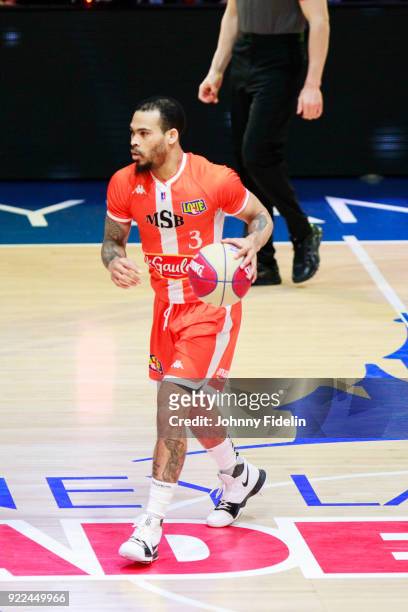 Justin Cobbs of Le Mans during the Final Leaders Cup match between Le Mans and Monaco at Disneyland Resort Paris on February 18, 2018 in Paris,...