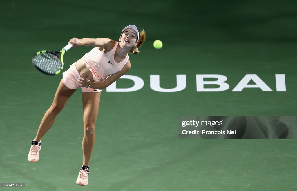 WTA Dubai Duty Free Tennis  Championship - Day Three