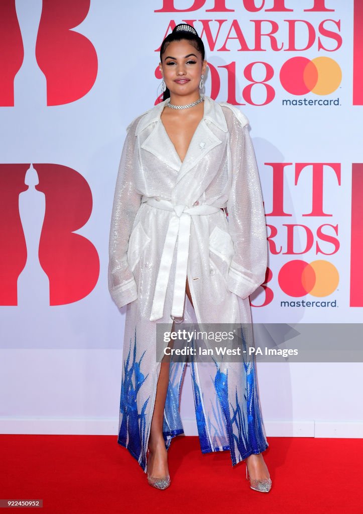 Brit Awards 2018 - Arrivals - London