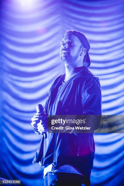 German Singer Joel Brandenstein performs live on stage during a concert at the Huxleys Neue Welt on February 21, 2018 in Berlin, Germany.