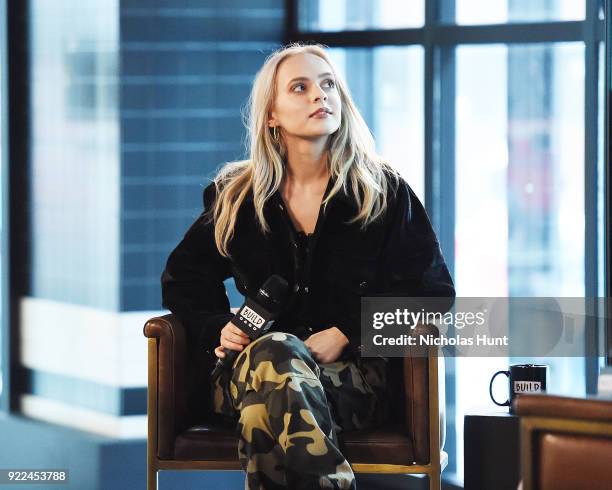 Singer Madilyn Bailey attends Build Series to discuss 'Tetris' at Build Studio on February 21, 2018 in New York City.