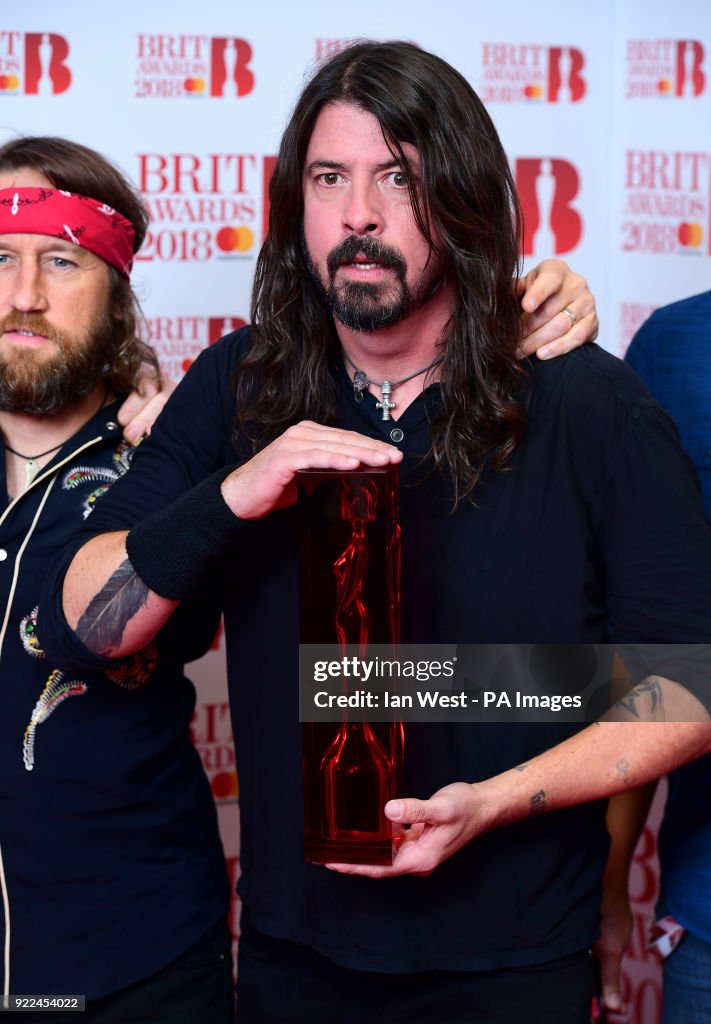 Brit Awards 2018 - Press Room - London