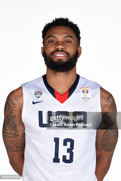 Xavier Silas of Team USA poses for a head shot on February 20, 2018 at the LA Clippers Training Center in Playa Vista, California. NOTE TO USER: User...