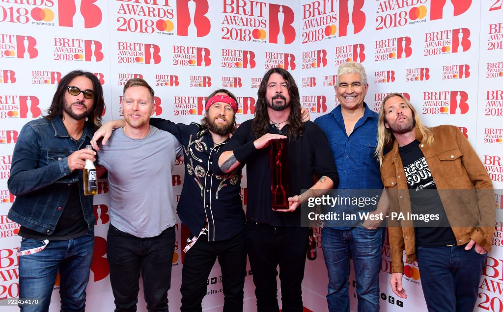 Brit Awards 2018 - Press Room - London