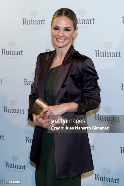 Genoveva Casanova attends the celebration of the new ARCO edition with Ruinart at Marlborough Garelly on February 21, 2018 in Madrid, Spain.
