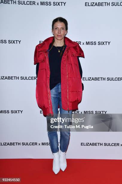 Virginia Galateri attends ELIZABETH SULCER X MISS SIXTY on February 21, 2018 in Milan, Italy.