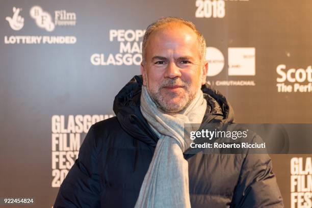 Producer Jeremy Dawson attends the UK premiere of 'Isle of Dogs' and opening gala of the 14th Glasgow Film Festival at Glasgow Film Theatre on...
