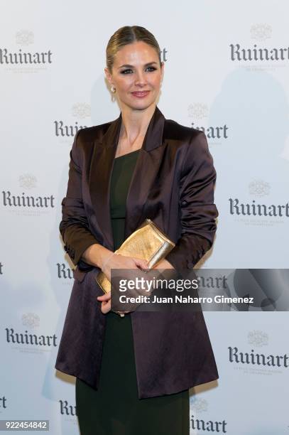 Genoveva Casanova attends the celebration of the new ARCO edition with Ruinart at Marlborough Garelly on February 21, 2018 in Madrid, Spain.