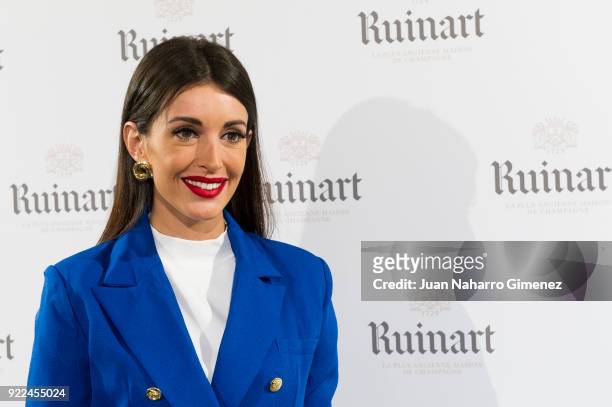 Noelia Lopez attends the celebration of the new ARCO edition with Ruinart at Marlborough Garelly on February 21, 2018 in Madrid, Spain.