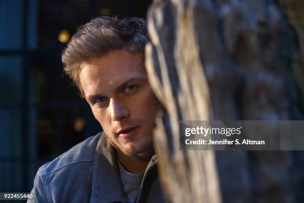 Actor Sam Heughan is photographed for USA Today on September 7, 2017 in New York City.