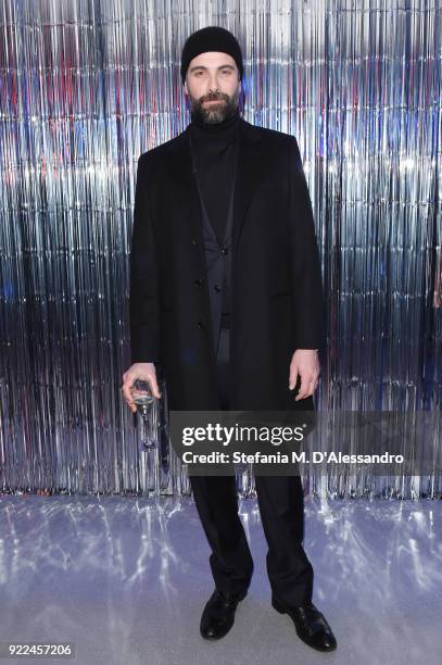 Luca Calvani attends ELIZABETH SULCER X MISS SIXTY on February 21, 2018 in Milan, Italy.