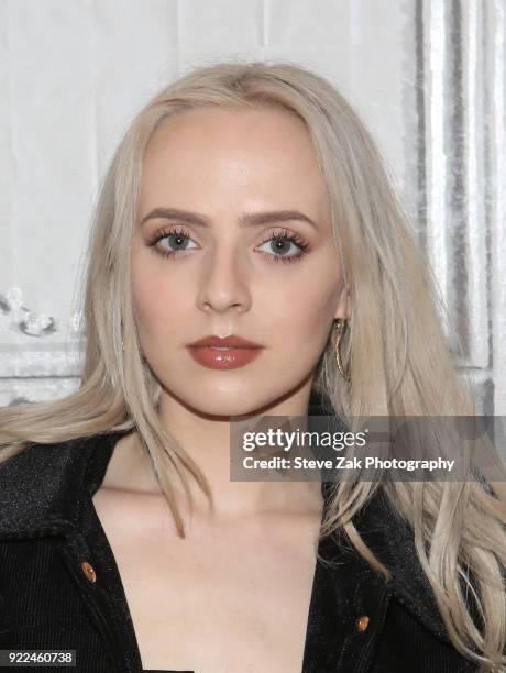 Singer Madilyn Bailey attends Build Series to discuss her new song "Tetris" at Build Studio on February 21, 2018 in New York City.