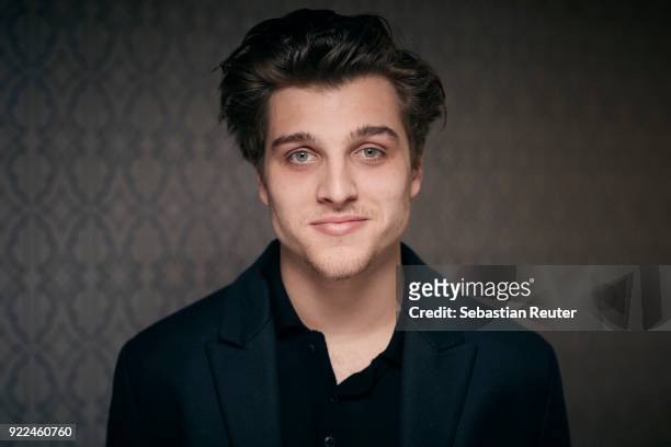 Actor Jonas Dassler poses during the 'The Silent Revolution' portrait session at the 68th Berlinale International Film Festival Berlin at Hotel De...