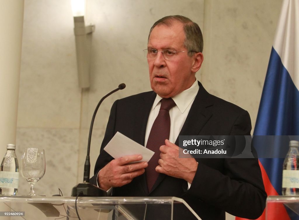 Sergey Lavrov - Aleksandar Vucic joint press conference in Belgrade