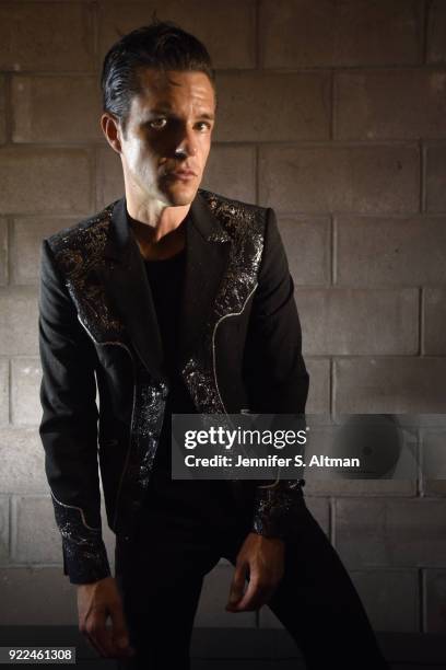 Singer Brandon Flowers of The Killers is photographed for Los Angeles Times on September 19, 2017 in New York City.