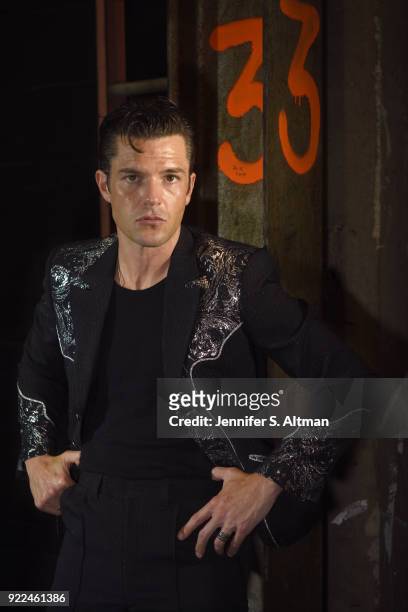 Singer Brandon Flowers of The Killers is photographed for Los Angeles Times on September 19, 2017 in New York City.