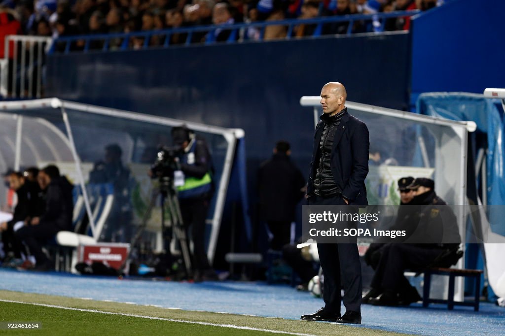 Zinedine Zidane(Real Madrid) during the La Liga Santander...