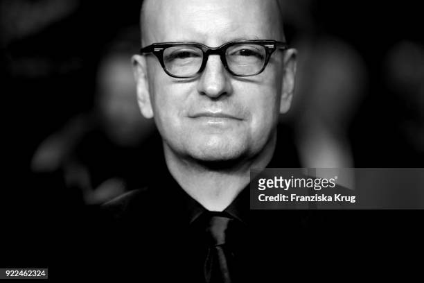 Steven Soderbergh attends the 'Unsane' premiere during the 68th Berlinale International Film Festival Berlin at Berlinale Palast on February 21, 2018...