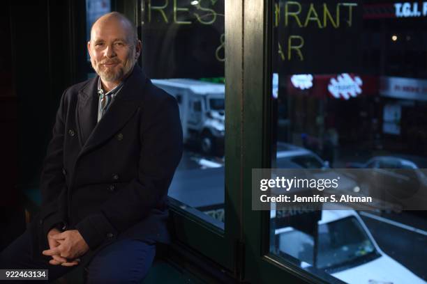 Director Jason Connery is photographed for Los Angeles Times on March 31, 2017 in New York City.