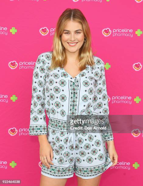Carissa Walford arrives ahead of Priceline Pharmacy's 'The Beauty Prescription' live event at Royal Randwick Racecourse on February 22, 2018 in...