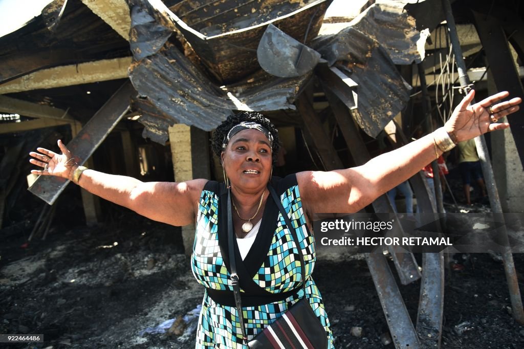 HAITI-MARKET-FIRE